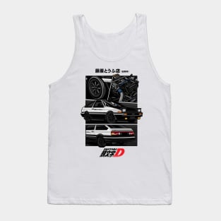 Toyota Ae86 Trueno Initial D Anime version Tank Top